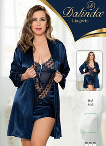 Nuisette 2 pcs , collection raffinée, Bleu