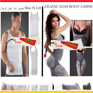 ZigZag Slim Body Gaine Femme et Slim'N lift shaper Homme .