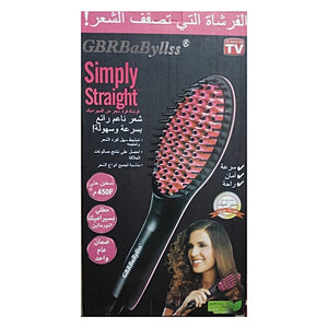 Brosse à lisser électrique numérique en céramique Simply Straight